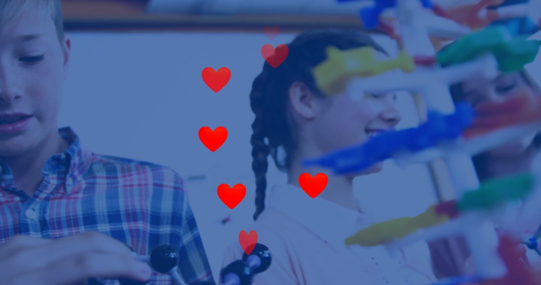 Children Collaborating on Hands-On STEM Project in Science Lab