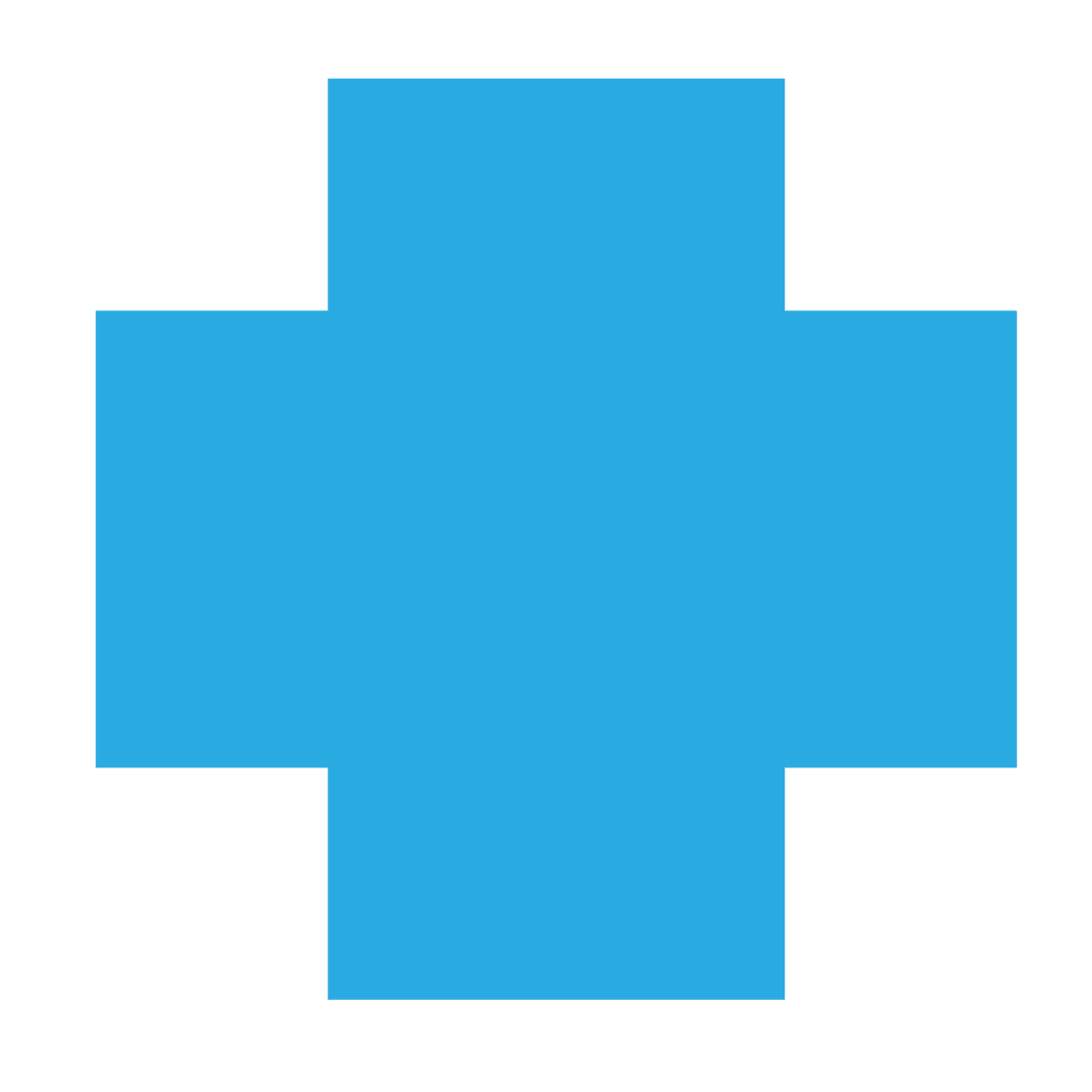 Digital Blue Cross Shape on Transparent Background for Design