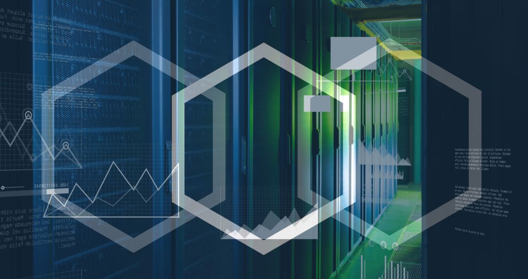 Digital Interface in Modern Data Center Server Room