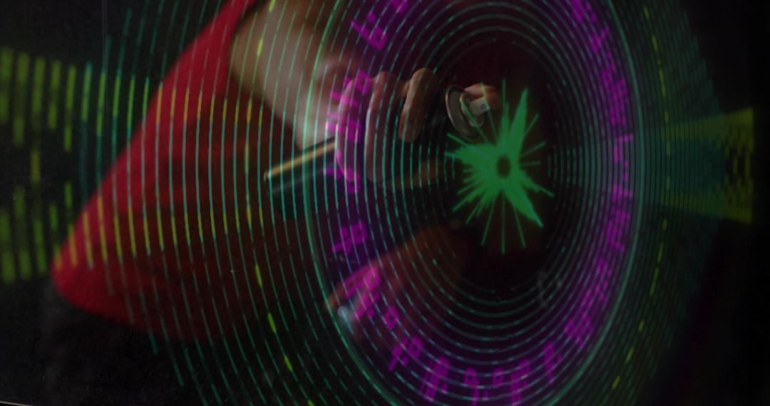 Engineer Using Stylus to Interact with Holographic Interface