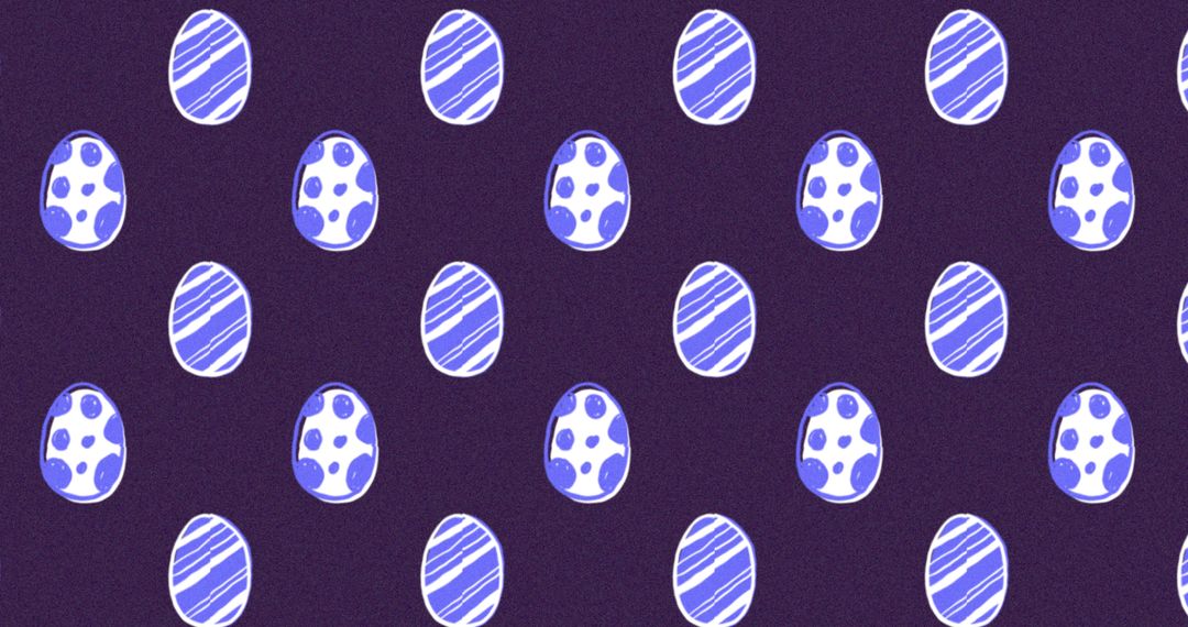 Patterned Purple and White Easter Eggs On Dark Background - Free Images, Stock Photos and Pictures on Pikwizard.com