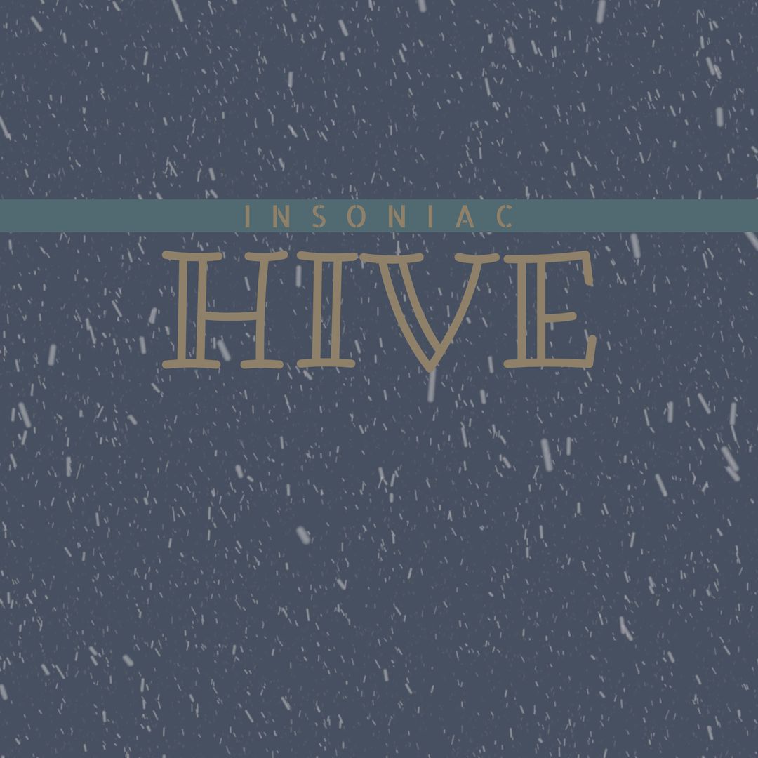 Insomniac Hive Album Cover Template with Snowflake Pattern - Download Free Stock Templates Pikwizard.com