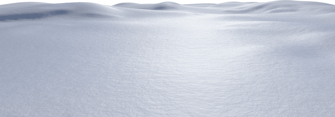 Peaceful Snowy Landscape with Dreamy Hills and Transparent Light