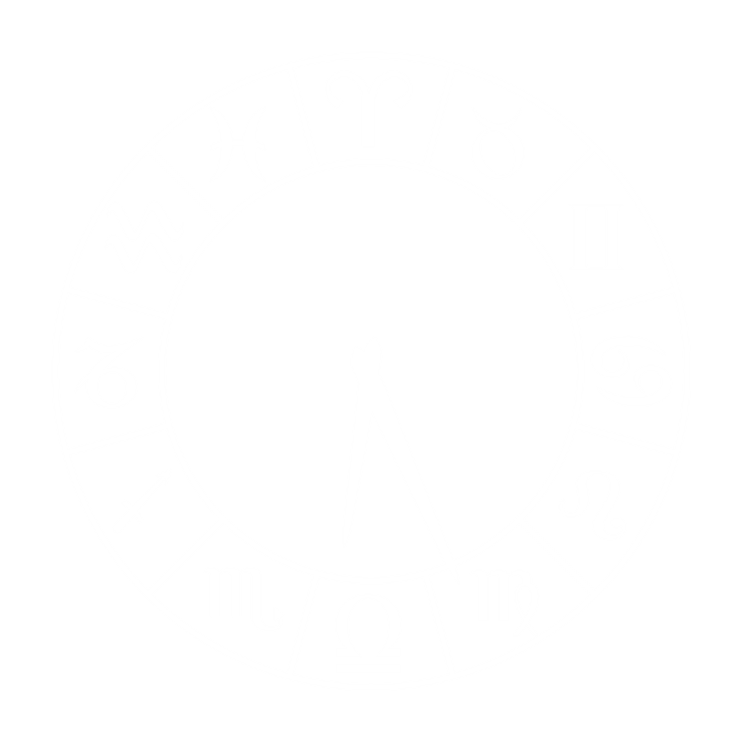 Transparent Zodiac Clock with Astrology Symbols