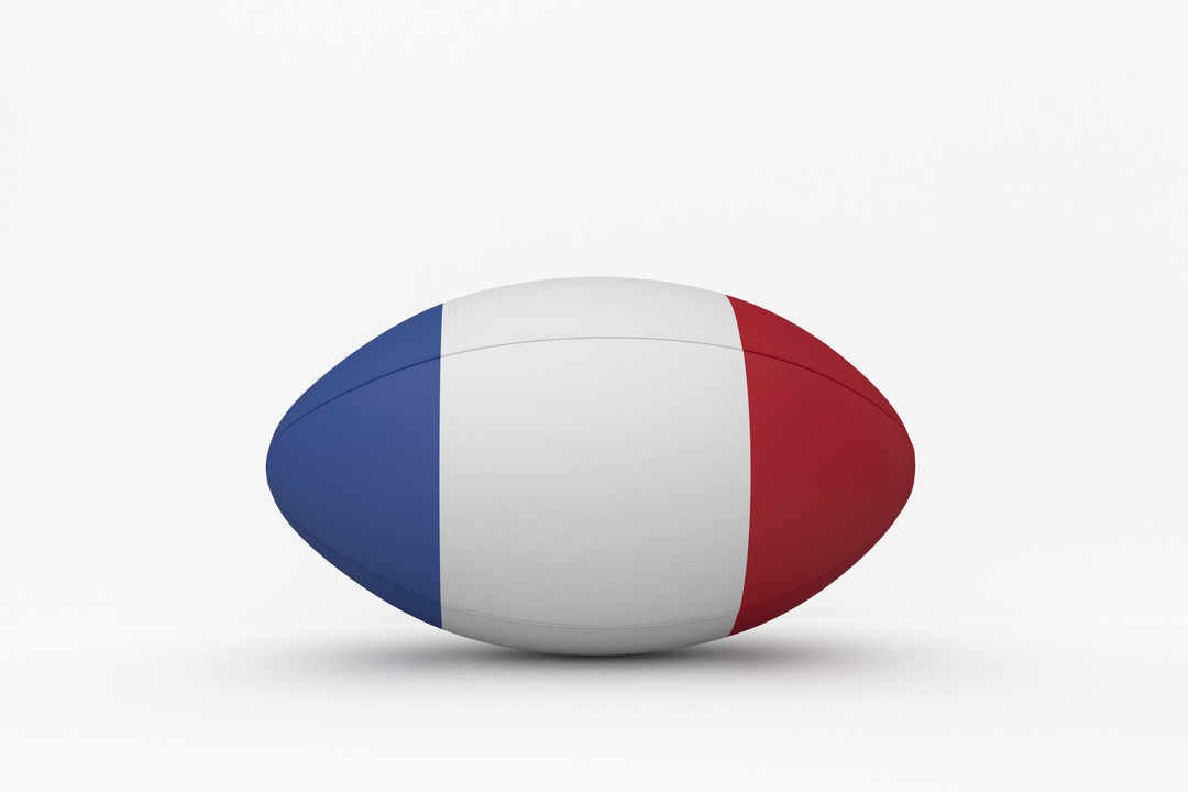 French Flag on Rugby Ball with Transparent Background - Download Free Stock Images Pikwizard.com