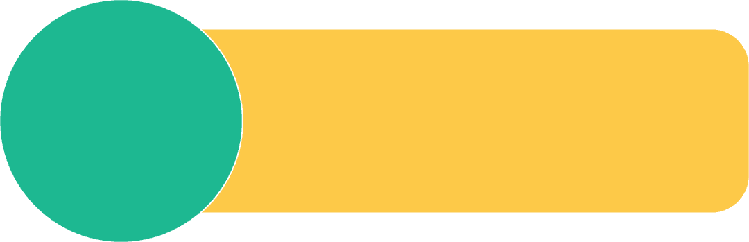 Transparent Vector of Green Circle and Orange Rectangle Shapes