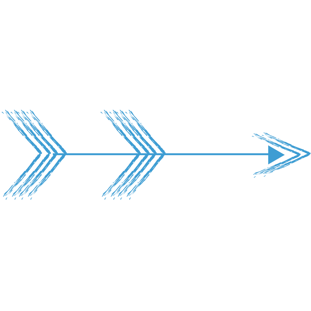 Blue Arrow Digital Illustration on Transparent Background