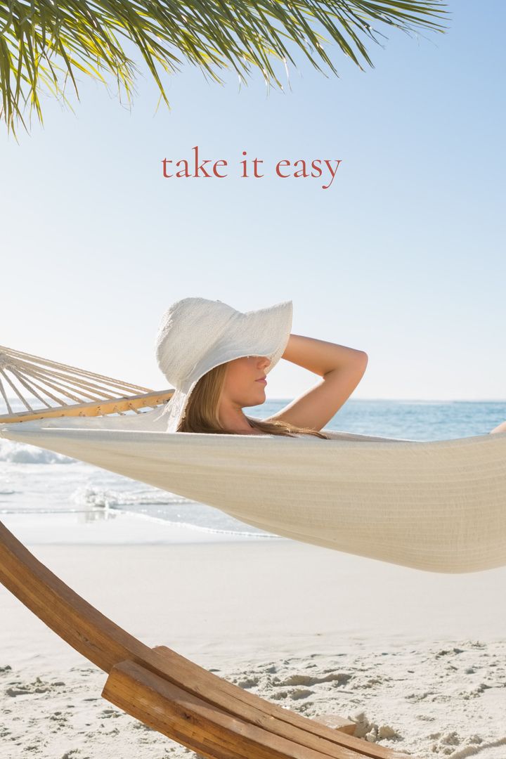 Beachfront Hammock Relaxation with Sunny Peaceful Vibes