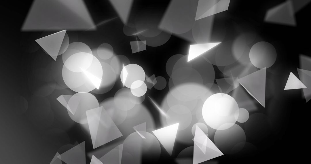 Abstract Geometric Lights with Moving Triangles