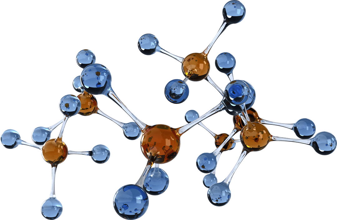Transparent Network of Colored Molecules Isolated
