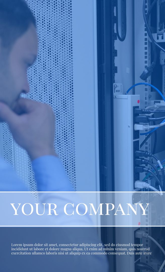 Focused Technician Maintaining Server Hardware in Data Center - Download Free Stock Images Pikwizard.com
