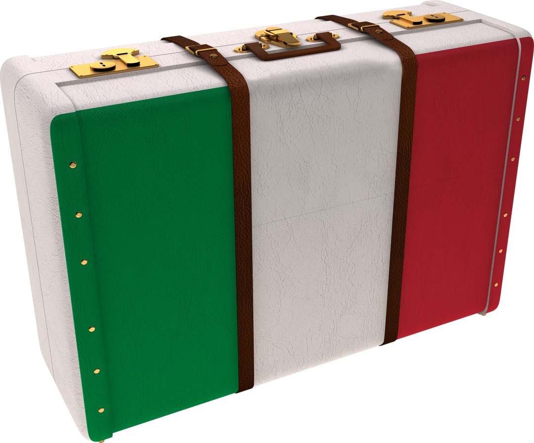 Transparent Suitcase Carrying Italy Flag Travel Concept - Download Free Stock Images Pikwizard.com