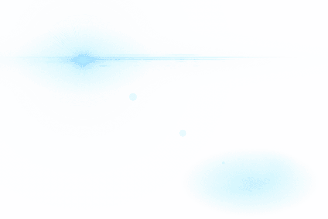 Blue Light Effect on Transparent Background