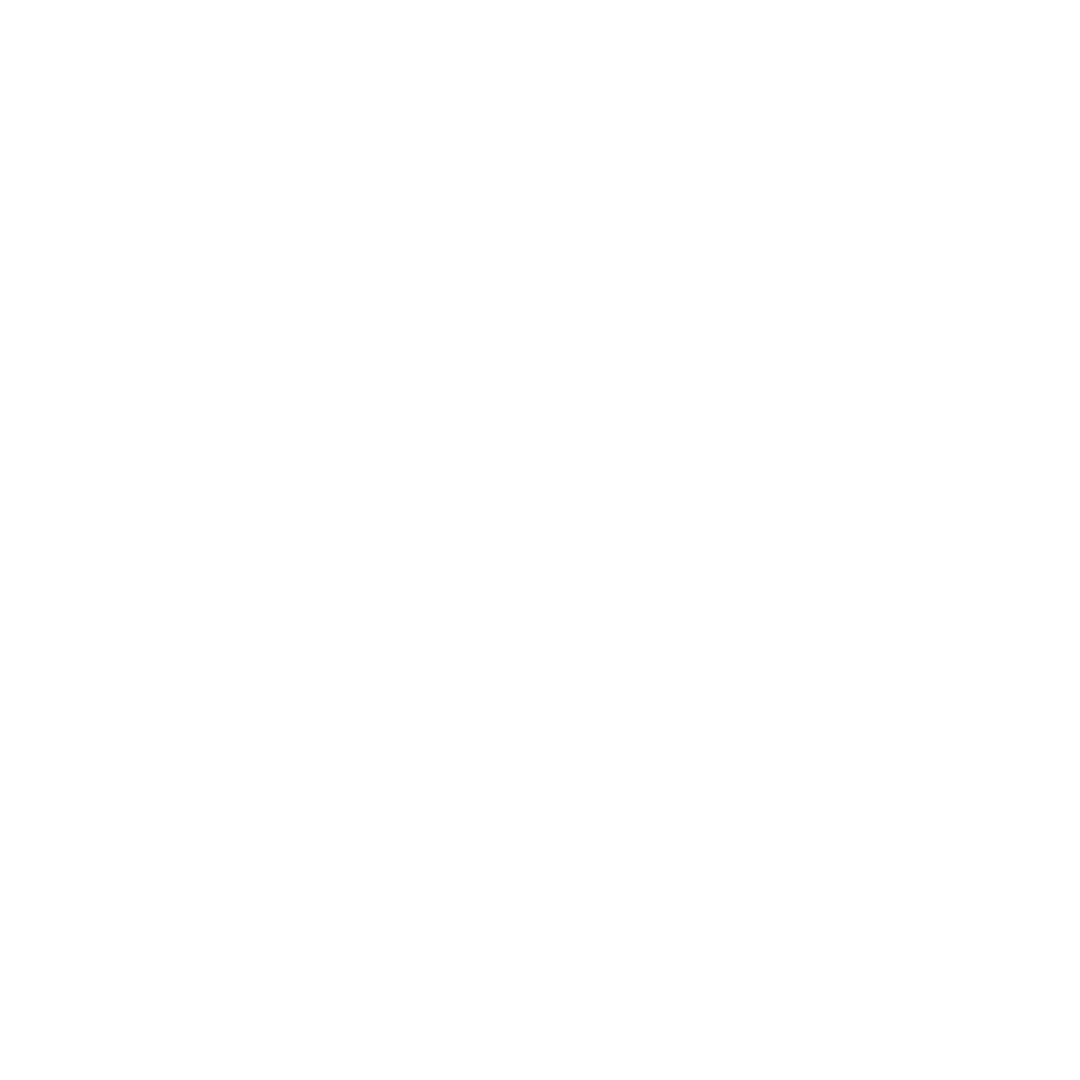White Spiral Arrow on Transparent Background