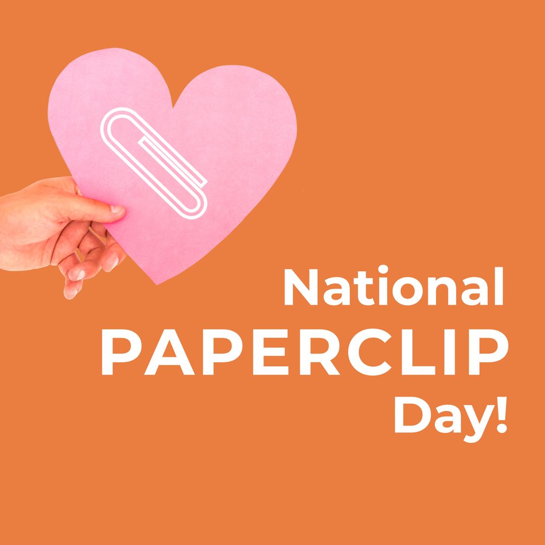 Creative National Paperclip Day Celebration Concept