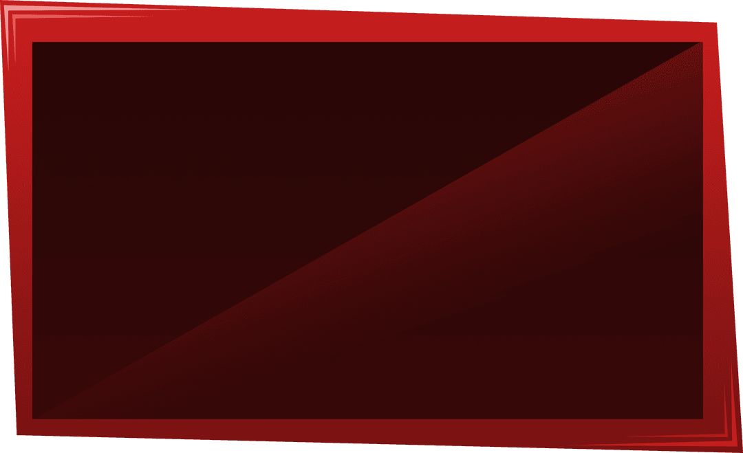 Transparent LED Monitor Illustration with Red Frame