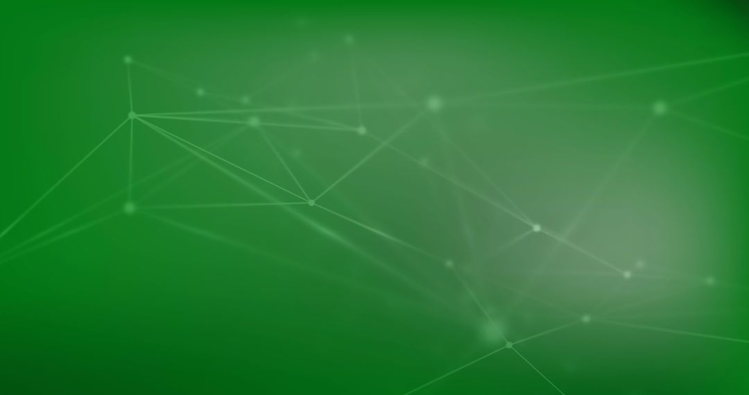 Abstract Connectivity Network on Green Gradient Background