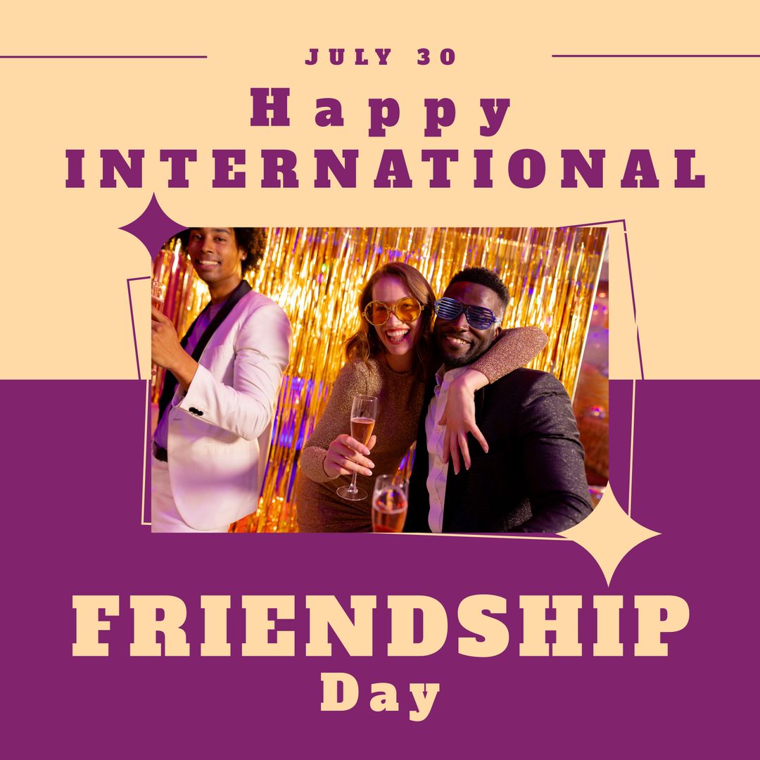 Diverse Group Celebrating International Friendship Day at Party