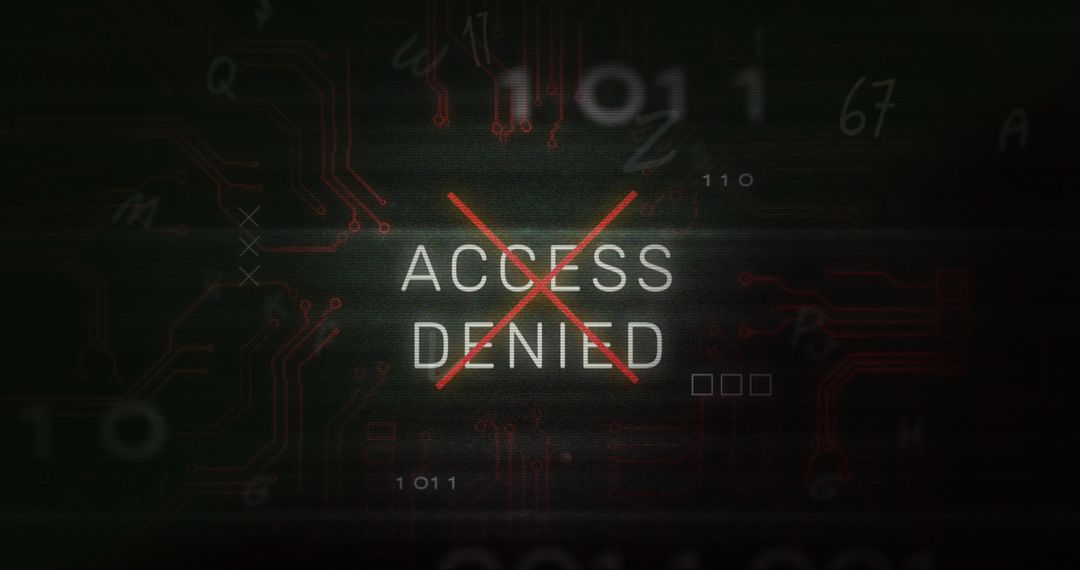 Access Denied Message on Digital Interface Screen