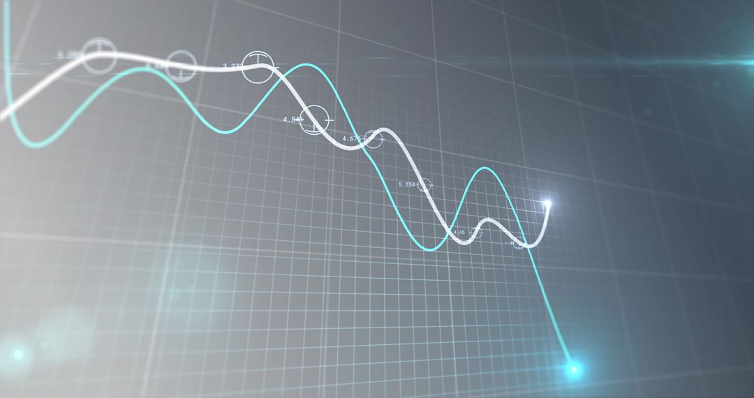 Financial Data Visualization with Dynamic Graph Lines