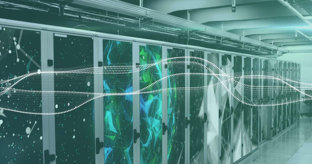 Digital Visualization of Server Room and Cloud Computing