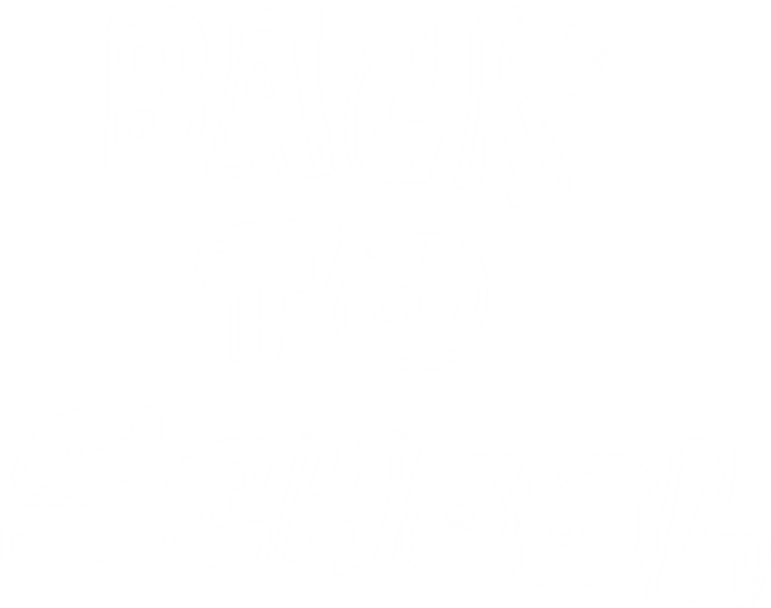 Back to School Text on Transparent Background for Education Themes