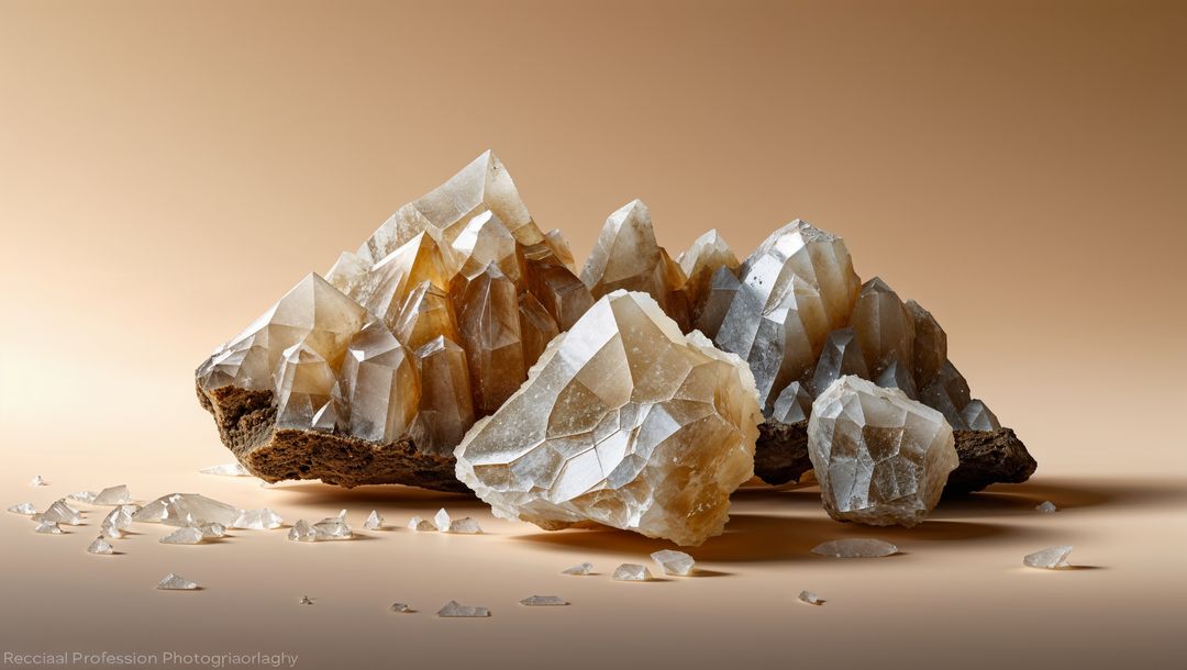 Luminous Honey-Hued Crystal Geode with Elegant Fragments