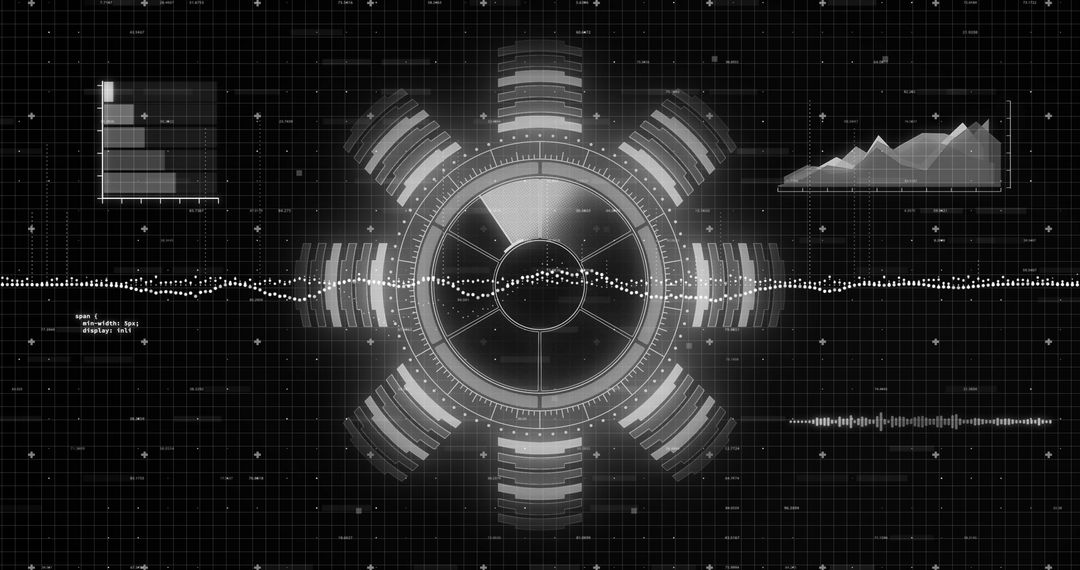 futuristic data analytics interface with graphs and signals - Free Images, Stock Photos and Pictures on Pikwizard.com