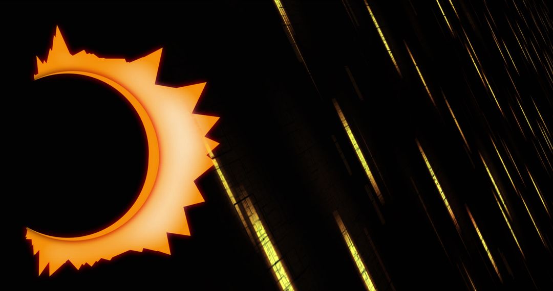 Abstract Dynamic Glowing Shapes with Motion