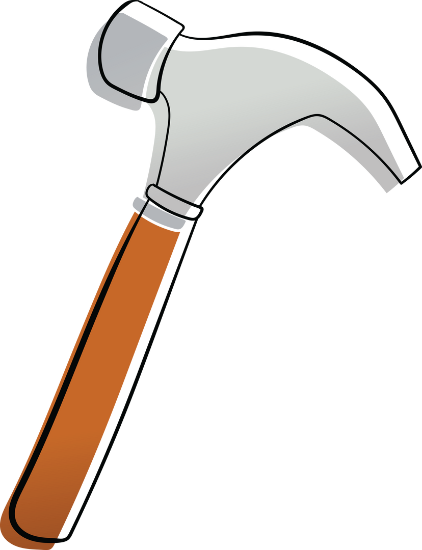 Digital Illustration Transparent Background Brown Hammer Isolated - Download Free Stock Images Pikwizard.com