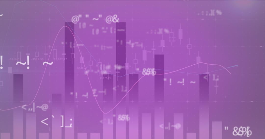 Futuristic Financial Data Analysis Interface with Abstract Graphs