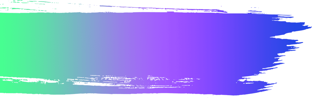 Rainbow Gradient Paintbrush Stroke on Transparent Background