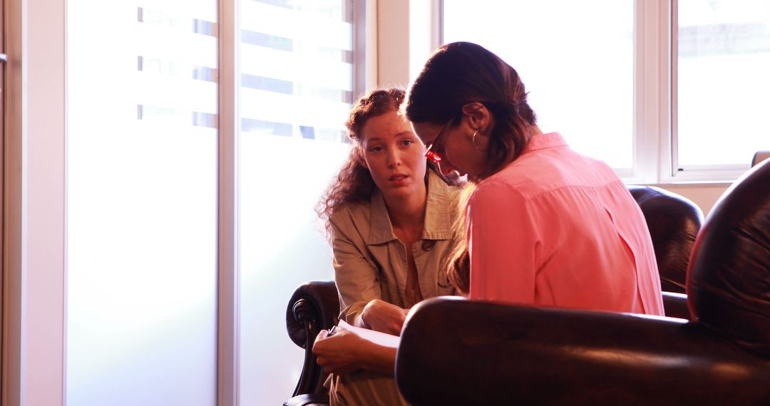 Counselor Providing Professional Help to a Young Woman - Free Images, Stock Photos and Pictures on Pikwizard.com