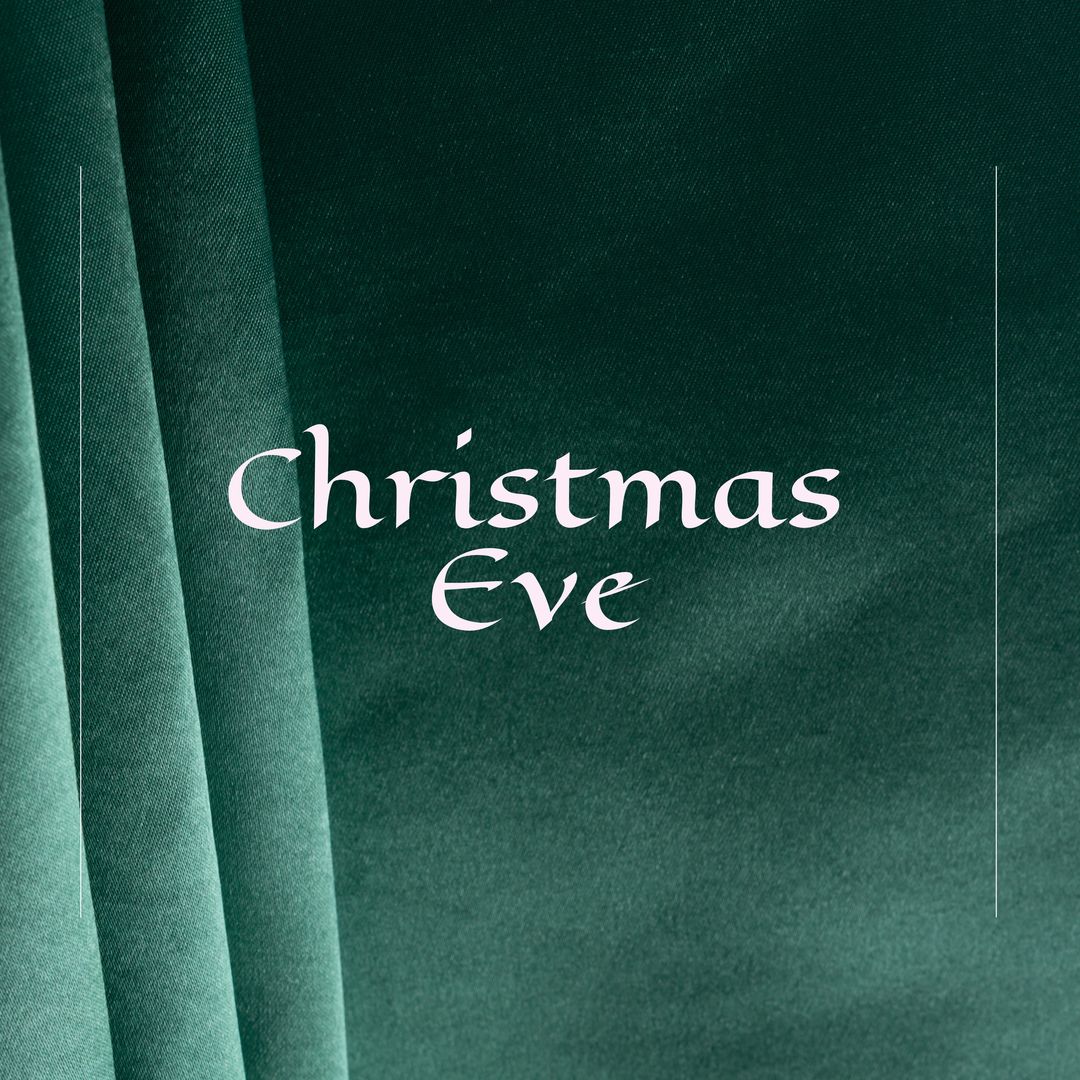 Christmas Eve Promotion Banner with Green Velvet Background - Download Free Stock Templates Pikwizard.com