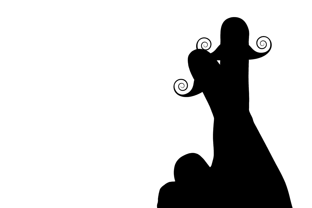 Transparent Silhouette of Fingers Wearing Quirky Cap