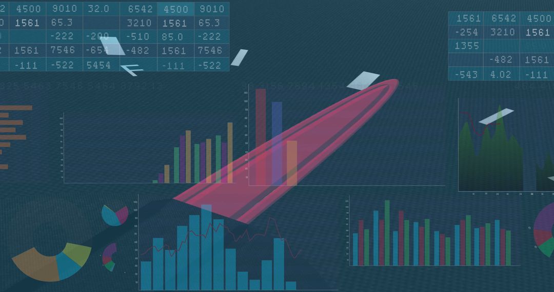 Digital Data Analysis Interface on Futuristic Car Dashboard