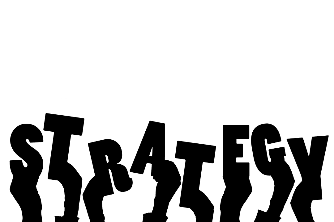 Transparent Silhouette of Hands Spelling Strategy Message