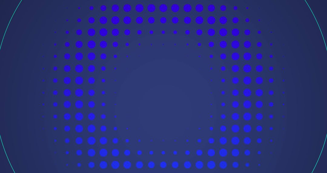 Geometric Dots Pattern on Blue Background