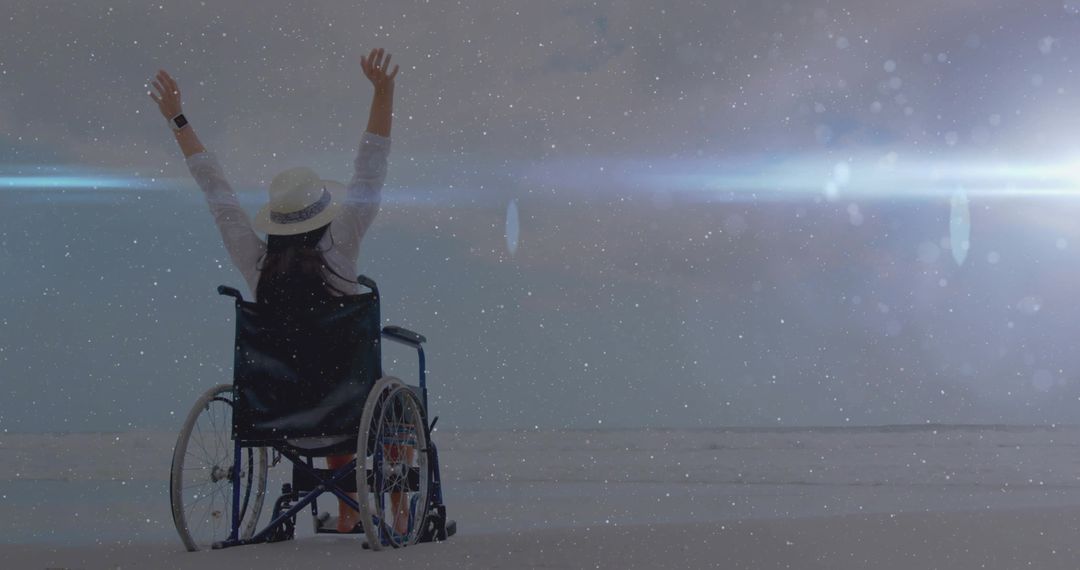 Empowered Solitude: Embracing Independence on Serene Beach