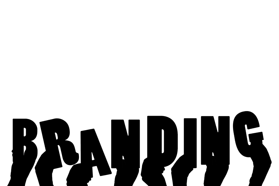 Transparent Hands Catching Branding on Borderless Background