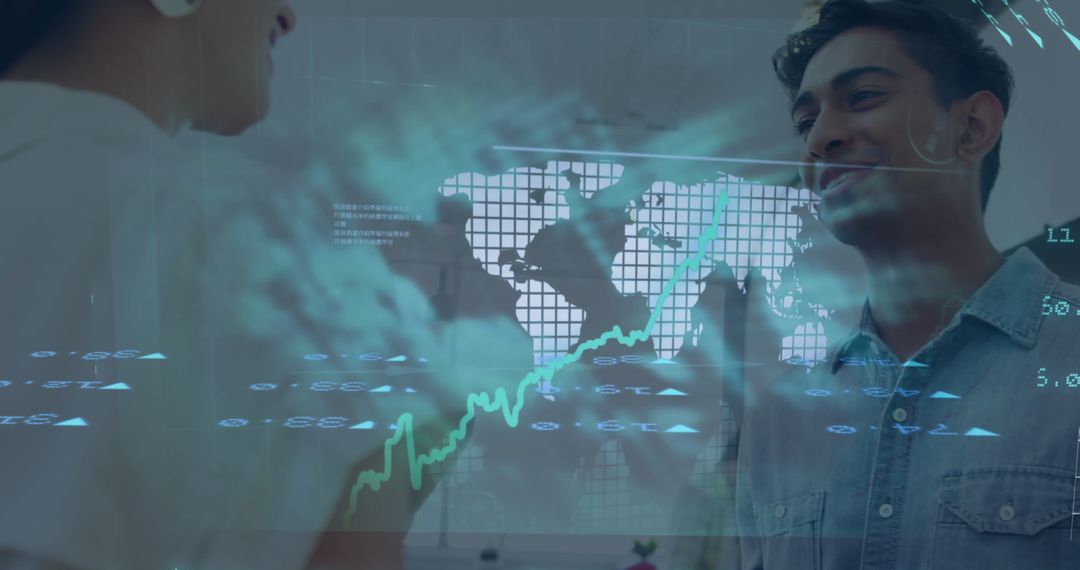 Global Business Collaboration with Stock Market Analytics Overlay