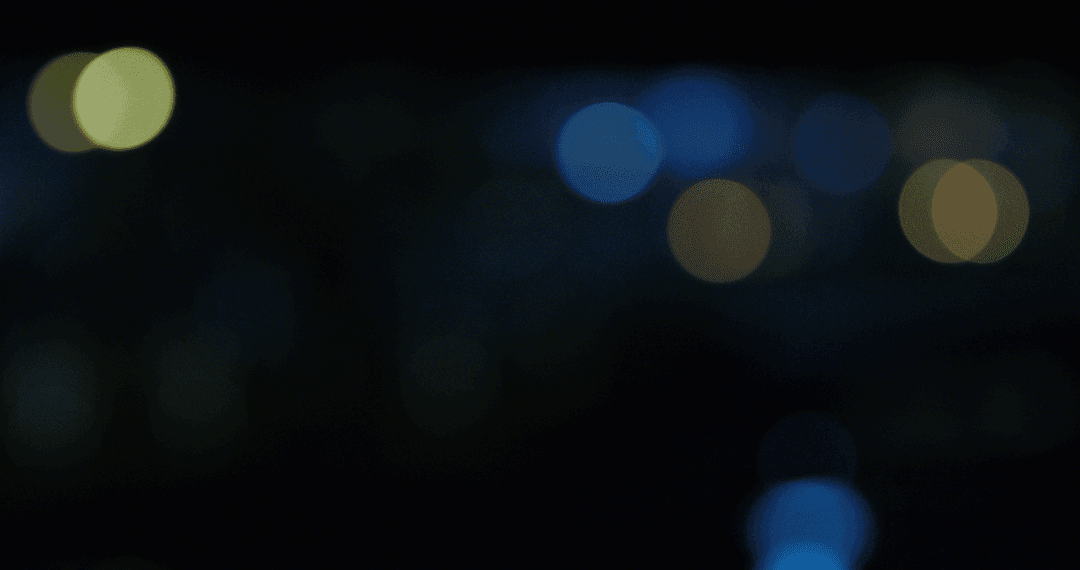 Abstract Night Scene with Colorful Transparent Circles and Bokeh