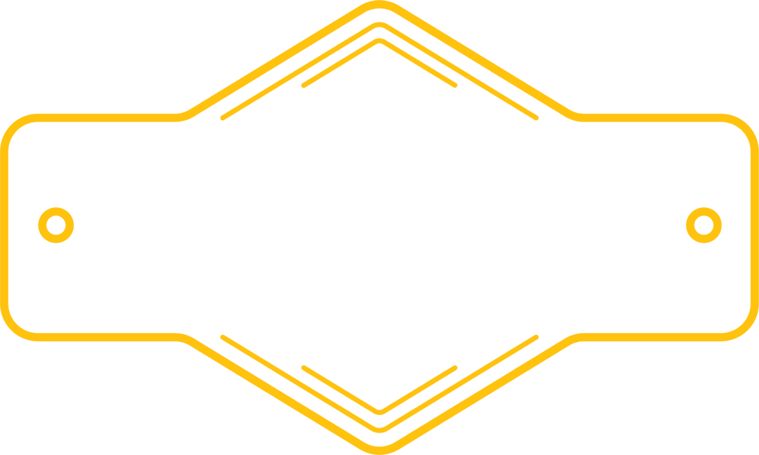 Transparent Badge Design with Yellow Outline for Celebrations