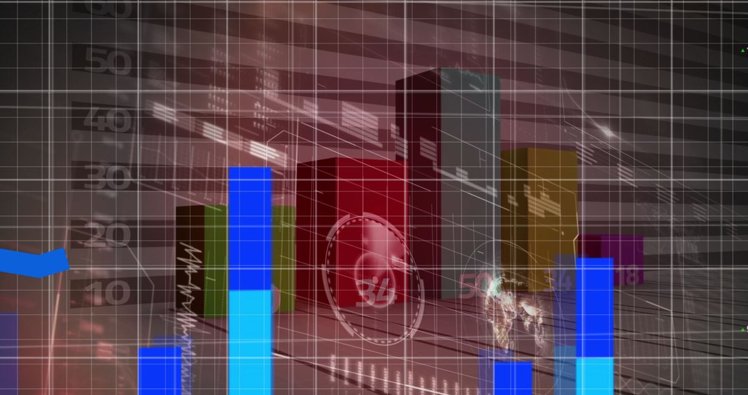 Statistical Data Analysis Overlaid on World Map