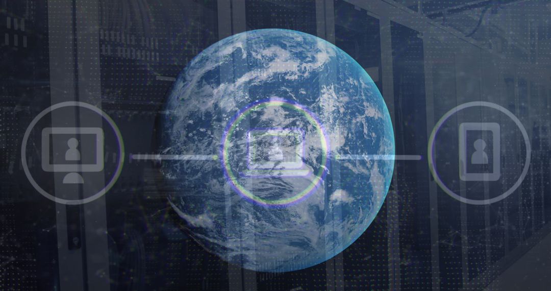 Global Telecommunications Concept with Digital Connectivity