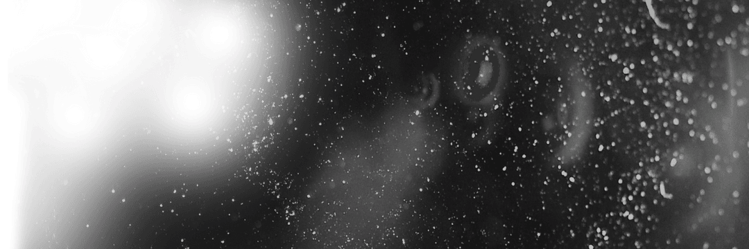 Abstract black and white textured transparent wall surface