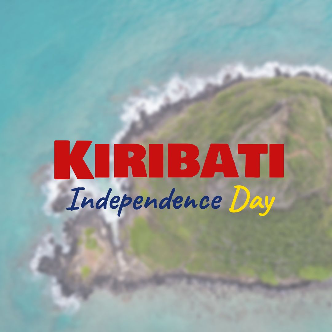 Kiribati Independence Day Celebration with Scenic Aerial View