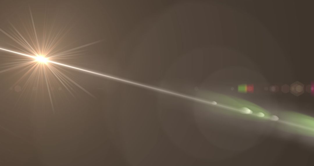 Radiant Lens Flare Effect on Grey Abstract Background