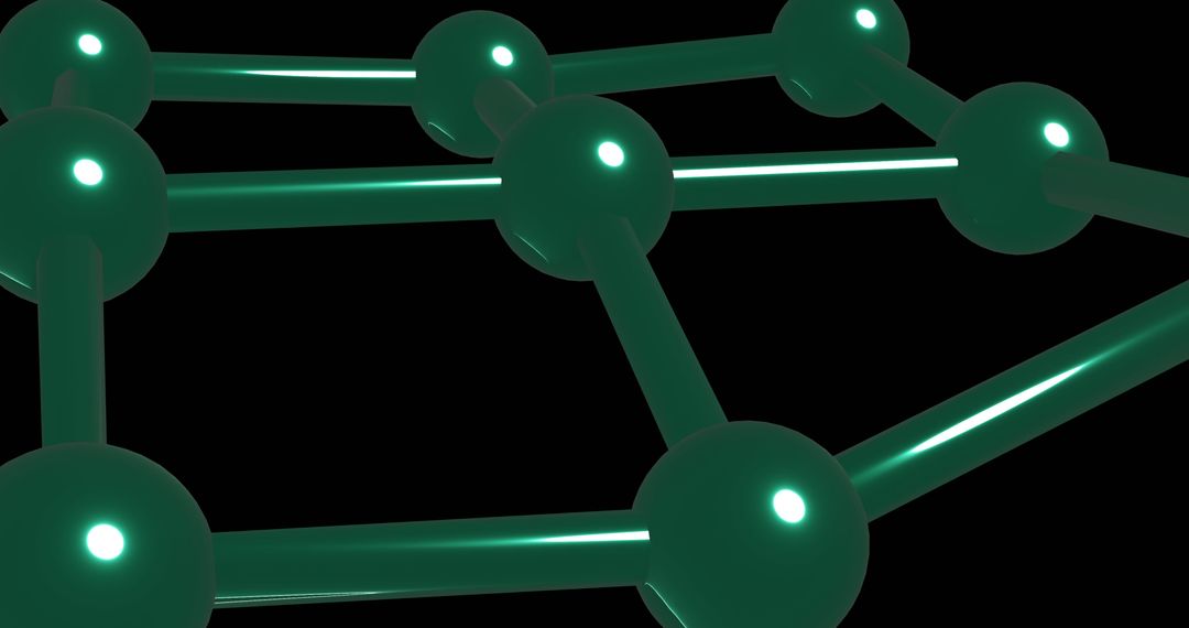 Digital Network Connectivity Concept on Dark Background