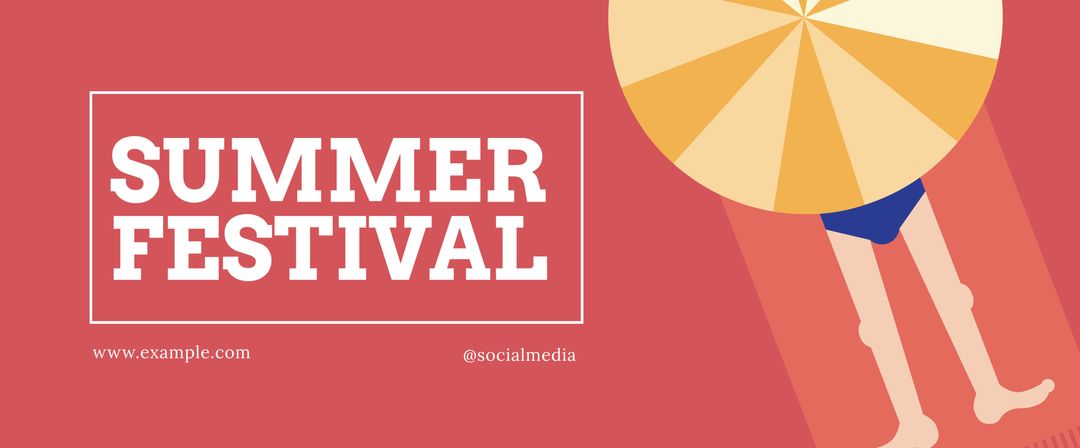 Vibrant summer festival invitation